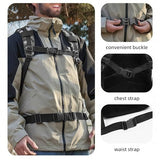 aiGear 50L Military Tactical Backpack 3 Days Assault Pack Large Day Backpack for Men Molle Army Bug Out Bag Waterproof Heavy Duty Hiking Trekking Rucksack - Black