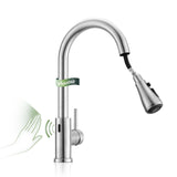 Automatic Kitchen Sink Faucet with Pull Down Sprayer Brushed Nickel Motion Sensor Smart Hands-Free VFAUOSIT