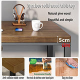 LSSOAZZVVN Home Office Solid Wood Computer Desk and Chair Set, for Reading