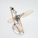 3D Metal Puzzle for Adults, Mechanical Hummingbird Metal Model Building Kit, DIY Assembly Dynamic Bionic Bird 3D Puzzle Jigsaw Animal Brain Teaser Decor Gift, Semi-Finished