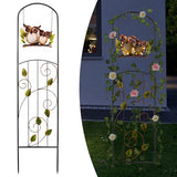 Voumsil Solar Owl Garden Trellis Outdoor Metal Climbing Plant Flower Stake