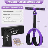 KRNIUC Pedal Resistance Band with Handle | Upgraded 55LBS Exercise Resistance Bands for Core, Abs, Legs, Glutes, Arms, Strength, Physical Therapy, etc.