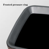 Trash Bin Kitchen 3.1 Gallon Square Garbage Can, Open Top Metal Design with Removable Liner for Office, Living Room, Hotel and Commercial Use