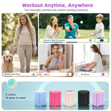 BECOJADDE Wrist Weights Ankle Weights for Women 1 Pair (2.2 lb Each) Silicone Magnetic Leg Arm Weighted Bracelet for Home Yoga Pilates, Yellow Lavender