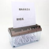 BUXGWLCH Household Mini A4 Paper Shredder Daily Financial Bill Hand-cranked Portable
