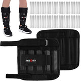 Wrist Ankle Weights with Removable Steel Bars, 1 Pair Adjustable Arm Leg Weights for Men and Women, No Leakage Design, Weighted Wrist Bands for Walking Jogging Yoga Pilates