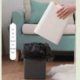 YUANQING Trash Can Press Lid Garbage Container Bedroom Toilet Office Kitchen Dustbin Desktop Waste Bins