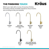 KRAUS Purita 100% Lead-Free Kitchen Water Filter Faucet in Matte Black, FF-100MB