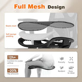 GABRYLLY Ergonomic Office Chair with Footrest, 135° Reclining Desk Chair with Adjustable Lumbar Support,3D Armrest
