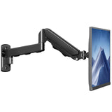 MOUNTUP Single Monitor Wall Mount for Max 32 Inch Computer Screen, Fully Adjustable Monitor Arm, Wall Mount Monitors Holder Support 4.4-19.8lbs Display, VESA Bracket Fit 75x75mm, 100x100mm