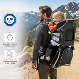 WIPHA Hiking Backpack Carrier for Toddlers, Adjustable Child Carrier with Sunshade, Lightweight Hiking Carrier for Toddlers (Black)