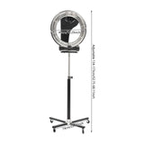 Professional Orbiting Rotating Hair Dryer, 3 in 1 Orbiting Infrared Hair Dryer Hair Color Processor, 52.75-68.11in Adjustable Height Standing Salon Hair Dryer w/Rolling Base 1000W 110V
