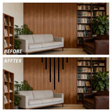 Aluminum L-Shaped Edge Trim,Self-Adhesive Strip for Wood Slat Sound Panels