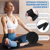 Ankle Weights Set of 2 (2 lb Each) Adjustable Wrist Weights for Women Men Wearable Arm Leg Weight for Pilates, Running, Walking, Workout, Yoga, Black