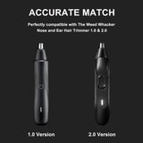 3 Pack Replacement Blade for Manscaped The Weed Whacker Nose Hair Trimmer Blades, Hygienic Twist-On Replacement Blades Compatible with Manscaped The Weed Whacker 2.0 & 1.0 Replaceable Blade, Black