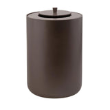 Maxi Collection Large Bathroom Trash Can – 6 Gallon Resin Waste Bin with Lid, 10x10x14 Inch Modern Garbage Can, Fits Standard 5-6 Gallon Bags (Taupe)
