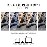 Rugshop Overlapping Circles Contemporary Abstract Area Rug Gray 10' x 14'