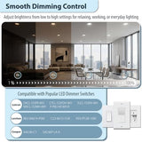 Hoyasin 6 Inch LED Recessed Lighting 12 Pack, 5CCT Retrofit Recessed Lights, Dimmable Can Lights, 2700K/3000K/3500K/4000K/5000K Selectable, 1050LM, 9.5W=110W, Fits 5/6" Cans, ETL & FCC, IC & Wet Rated