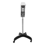 Standing Hair Color Processor, 850W 360° Professional Salon Vertical Hair Dryer with Digital Screen& 4 Universal Wheels, Adjustable Height/Angle/Multifunctional Hair Dryer for Salon&Home Use (White)