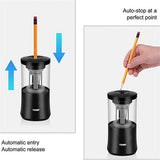 Electric Pencil Sharpener Heavy-Duty Helical Blade to Fast Sharpen