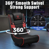 GTPLAYER Floor Gaming Chair Foldable Swivel Floor Chairs for Kids Boys Comfy Video Game Seat with 360° Multipurpose for Gamers, Bedroom or Game Room (Red)