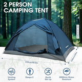 JAICOM 2 Person Camping Tent - Lightweight Backpacking Tent, Waterproof Windproof Easy Setup Hiking Tent, Suitable for Outdoor, Family, Camping, Hunting, Mountaineering Travel
