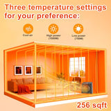 HEATIT Space Heater with Remote for Indoor, Digital Display with Thermostat，Containing Plasma & Ozone, 1-12H Timer,1500W/750W, Electric Space Heater for Office, Bedroom,Black,10.6"Dx7.0"W x 11.8"H