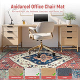 Anidaroel 8x10 Computer Chair Mat, Floor Mat for Office Chair, Under Desk Mat for Rolling Chair on Hardwood