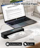 Phomemo Portable Printers Wireless for Travel, M832 Inkless Thermal Printer Support 8.5" X 11" & Multi Sizes, Bluetooth Mobile Printer
