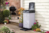 38‑Gallon Outdoor Trash Can – Resin Patio Garbage Bin with Locking Lid & Easy‑Clean