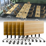 Foldable Conference Tables with Wheels, 6 Pack