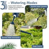 2 Gallon Watering Can for Outdoor Plants, Plant Watering Can with Removable Long Spout and Stainless Steel Sprinkler Head, Large Water Can for Garden Flowers Vegetables