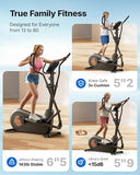 MERACH Elliptical Machine, Elliptical Exercise Machine for Home Self-Powered with Hyper-Quiet Magnetic Drive, Elliptical Training Machines with 16.5IN-19IN Stride, Smart Automatic Resistance
