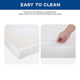 FDW | 6 Inch Full Mattress | Medium Firm | Gel Memory Foam Mattress | White | Bed in a Box, CertiPUR-US Certified | Pressure Relief, Cooling Ventilated Foam | Washable Removable Cover