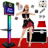 Portable Mirror Photo Booth,15.6 inch Touch Screen DSLR PhotoBooth Machine