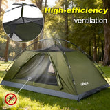 CampExo Camping Tent,2 Person Tent,Lightweight Waterproof Backpacking Tent,5-Minute Setup Outdoor Tent with Carry Bag,Ideal for Camping Hiking (Army Green)