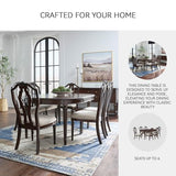 Signature Design by Ashley Lavinton Classic Dining Extension Table, Dark Brown