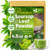 FreshDrinkUS, Premium 4.5oz Soursop Leaves Powder, 100% Natural & Pure, Herbal Tea, No Sugar, No Gluten, Vegan.