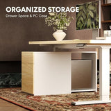 FLEXISPOT 71" Executive Standing Desk with Drawers & CPU Cabinet
