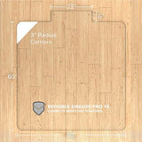 Vitrazza Glass Office Chair Mat 60x60+Tab, Luminoso, Carpet & Hard Floors