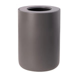 Maxi Collection Large Bathroom Trash Can – 6 Gallon Resin Waste Bin with Lid, 10x10x14 Inch Modern Garbage Can, Fits Standard 5-6 Gallon Bags (Gray)