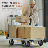 Capacity Foldable Push Cart Dolly | Moving Platform Hand Truck | Heavy Duty Space Saving