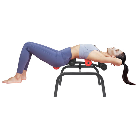 Mini Inversion Table for Back Pain Relief 353lbs Load Capacity Foldable Compact Back Stretcher Rotation Teeter Inversion Table with Adjustable Rotation Angle from 135° to 225° for Pain Relief Therapy Xianikoho