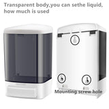 Manual Soap Dispenser Kitchen Bathroom 33.8oz/1000ml Wall Mounted Hand Commercial Soap Dispenser CATTREES