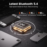 Computer Speakers with Bluetooth 5.4, 14W Bass Reflex Stereo PC Speakers with 15° Tilted Design