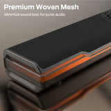 Bluetooth 6.0 Computer Sound Bar with Dynamic RGB Light, USB/Type-C Plug & Play, Gaming Speakers for Computer Desktop, PC, Laptop