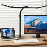 Galnolt LED Desk Lamp for Home Office with Base, 28.2" Adjustable Gooseneck Swing Arm Ultra Bright Desk Light, Dimmable Architect Table lamp