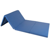 Polar Aurora 4'x10'x2 Thick Folding Gymnastics Exercise Mat Aerobics Stretching Yoga Mats (Blue) Polar Aurora