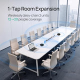 Yealink Bluetooth Speakerphone SP96 with Dongle Support Daisy-Chain 26H Talk Time Teams Certified 65mm Conference Speaker and 6 Microphones