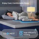 Sweetnight CoolNest 14 Inch King Size Mattress,Cooling Memory Foam Mattress | Cool Night Sleep